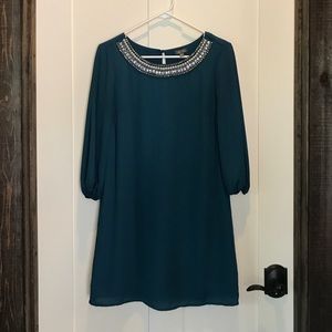Lily Rose beaded collar dress